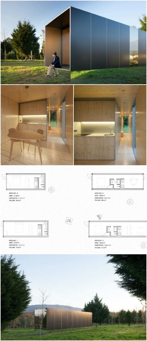 The MIMA Light Tiny House Looks Like It Is Floatin… Tiny House Concept, Small Architecture, House Concept, Small Sheds, Tiny House Interior, Container Homes, Design Competitions, Tiny House Design, Concept Architecture