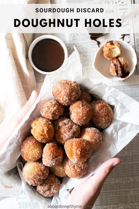 Sourdough Doughnut Recipe, Donut Hole Recipe, Recipe Using Sourdough Starter, Sourdough Starter Discard Recipe, Doughnut Holes, Gluten Free Sourdough, Homemade Sourdough Bread, Sourdough Starter Recipe, Sourdough Discard