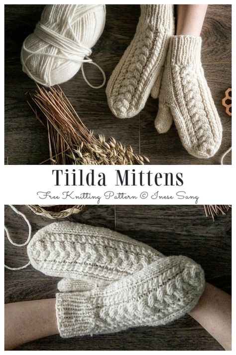 Winter Cable Mittens Free Knitting Patterns - Knitting Pattern Cable Knit Mittens Pattern, Two Needle Mittens Free Pattern, Cabled Mittens Free Knitting, Knit Cable Mittens, Womens Mittens Knitting Pattern, Free Knit Doll Clothes Patterns, Knitting Pattern Mittens Free, Crochet Cable Mittens Free Pattern, Crochet Cable Mittens