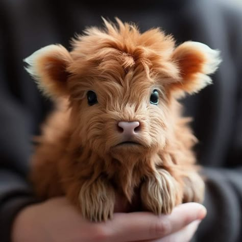 Mini Tea Cup Calf. via... - BNN - Belmont News Network Miniature Cows, Pet Cows, Cow Photography, Mini Cows, Baby Highland Cow, Fluffy Cows, Cow Pictures, Cute Small Animals