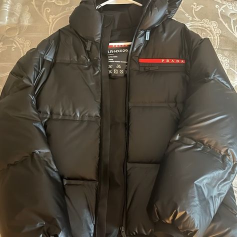 Prada jacket Prada Puffer Jacket, Prada Jacket, Prada Men, Puffer Jacket, Men's Jacket, Prada, Mens Jackets, Puffer, Jackets & Coats