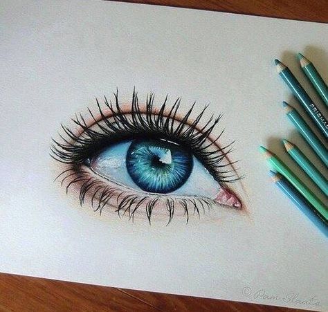 aqua blue eye drawing Mata Manga, Realistic Eye Drawing, Drawing Eyes, Eye Sketch, 얼굴 그리기, Realistic Eye, Eye Painting, Amazing Drawings, Drawing Images