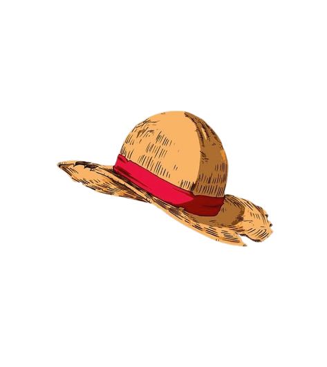 luffy one piece hat T-Shirt One Piece Png Icon, Luffy Hat Drawing, Luffy With Hat, Straw Hat One Piece, One Piece Luffy Hat, Luffy Straw Hat Drawing, Luffy's Hat, Luffy Hat, Handmade Christmas Gifts From Children