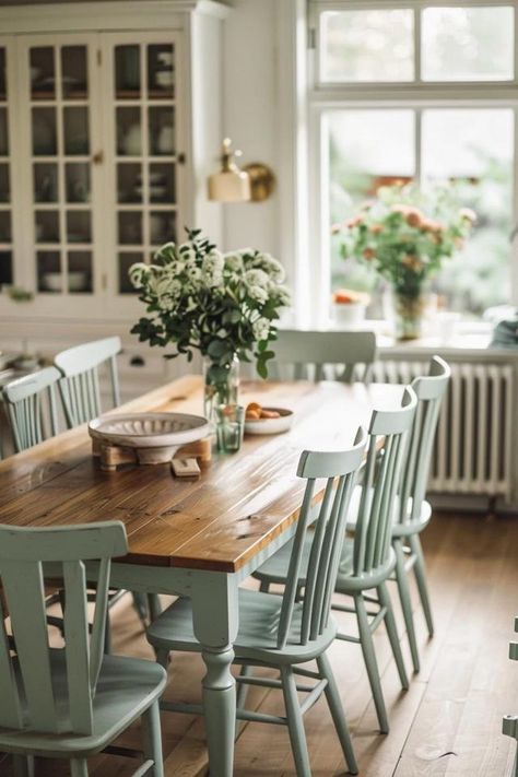 Farmhouse Dining Room Decor Ideas Unveiled Casual Dining Room Ideas, Country Farmhouse Dining Room, Farmhouse Dining Room Decor Ideas, Farmhouse Dining Room Decor, Timeless Farmhouse, Saved Pictures, Dining Room Decor Ideas, Farmhouse Dining Rooms Decor, Country Dining Rooms