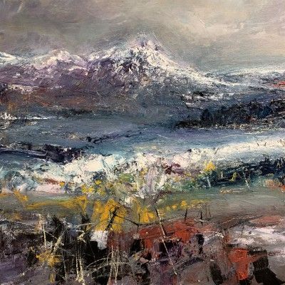 Highland Harmony, Glencoe Scotland by Scottish Contemporary Artist Nael HANNA Scottish Painting, Glencoe Scotland, Red Rag, Glasgow School, Glasgow School Of Art, Scottish Art, Landscape Paintings Acrylic, Scottish Artists, Scottish Landscape