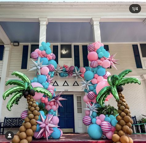 Tropical Sorority Theme, Beach Sorority Theme, Tropical Bid Day Theme, Beach Bid Day Theme, Tropical Bid Day, Paradise Bid Day Theme, Welcome To Paradise Bid Day, Tropical Sorority Banner, Surfer Party