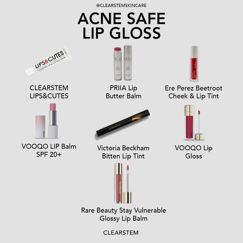 Yes, lip glosses can break you out. Save this so you know which ones won’t💕  #acnesafe #acnesafelipbalm #acnesafemakeup #nonporeclogging #acnesafeproducts Lip Acne, Is Your Makeup Acne Safe, Acne Safe Makeup Primer, Acne Safe Makeup, Beautiful Insecurities Acne, Safe Makeup, Acne Memes Truths, Daily Makeup, Lip Glosses