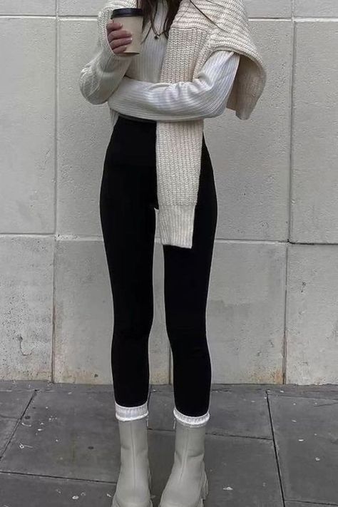 15 Cute Outfits I’m Wearing This Fall & Winter 2022 Teen Fashion Outfits Winter, Fashion Outfits Winter, Clothes Black, Trendy Outfits For Teens, Stylish Clothes For Women, Winter 2022, Pinterest Girls, Chiffon Shirt, Winter 2023