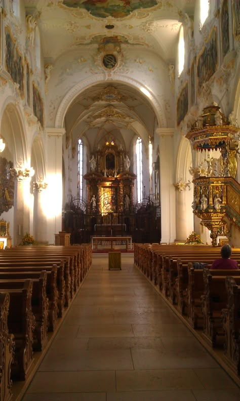 Curch at Mariastein, Zwisterland, by SaskiaBron Old Catholic Church, Roman Catholic Art, Midsummer Nights Dream Wedding, Art Academia, Catholic Wallpaper, Church Aesthetic, Cathedral Architecture, Church Architecture, Catholic School