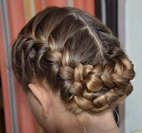 40 Flirty and Fantastic Two French Braid Hairstyles Two Braids Updo, Two Braid Updo, Hairstyle Bow, French Braid Bun, French Braid Updo, Two French Braids, Double French Braids, Weave Hairstyles Braided, Braid Updo