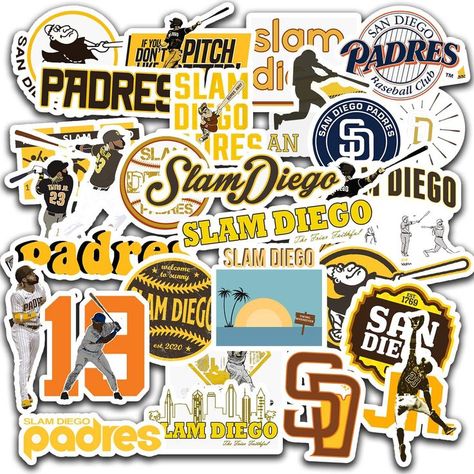 Aesthetic Skateboard, Laptop Aesthetic, Jeep Bumpers, Bike Stickers, Outside Decorations, Car Bike, Create Words, San Diego Padres, Baseball Team