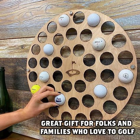 Golf Ball Display Holder Collector’s Case Holds Golf Balls Wall Mount Decor Wall Mount Decor, Golf Ball Display, Golf Ball Display Case, Golf Ball Holder, Golf Ball Displays, Ball Display, Golf Lover Gifts, Ball Holder, Ball Storage