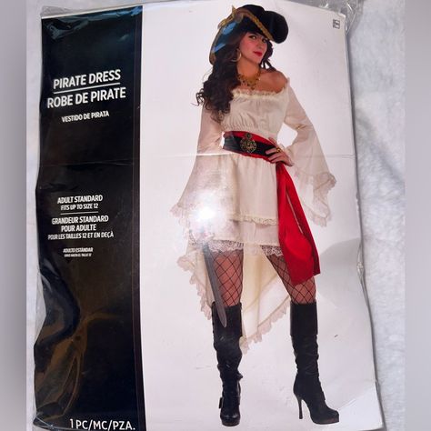 It’s Brand New From: Spirit Halloween Size: Adult Standard, Fits Up To Size 12 Plus Size Pirate Costume, Pirate Costume For Women, Diy Pirate Costume For Women, Plus Size Pirate, Descendants Cosplay, Diy Pirate Costume, Pirate Costume Diy, Costume Pirate, Pirate Costumes