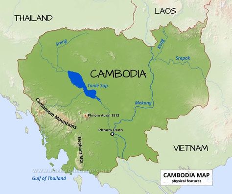 Cambodia Map Cambodia Illustration, Flag Of Cambodia, Cambodia Travel Itinerary, Cambodia Map, Phnom Penh City, Cambodia Tourism, Tonle Sap, Cambodian Art, Procreate Tips