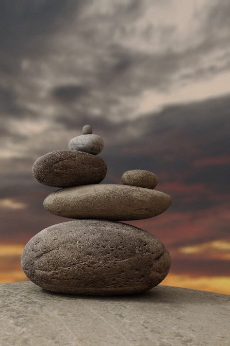 earth and sky Stone Balancing, Rock Cairn, Stone Cairns, Rock Sculpture, Rock And Pebbles, Image Nature, Pebble Stone, Stacked Stone, Stone Sculpture