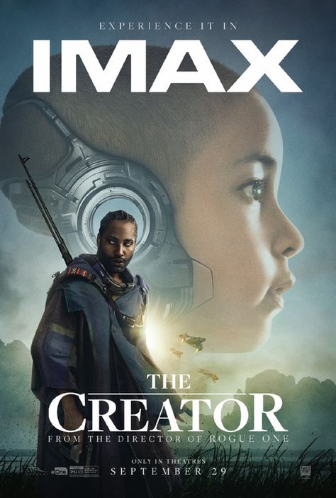 'The Creator' movie poster: A captivating Sci-Fi Action Thriller visual, coming soon on 09/29/2023. Don't miss this IMAX release! The Creator Movie, John David Washington, David Washington, New Movie Posters, We Movie, Movie Poster Art, Film Home, Movie Collection, Sci Fi Movies