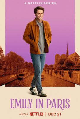 Emily In Paris And Gabriel, Emily In Paris Season 3, Lucas Bravo, Camille Razat, Emily In Paris Outfits, New Movie Posters, Sticker Design Inspiration, Paris Poster, Emily In Paris