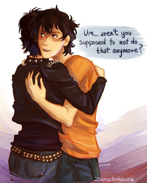 Thalia and Percy. Even though they don't count "that" side of the family I still feel like Percy and Thalia are cousins. I think they kinda treat eachother as such. Thalia Grace, Rick Riordan Series, Team Leo, Percy And Annabeth, Percy Jackson Fan Art, Percy Jackson Art, Rick Riordan Books, Percy Jackson Books, The Heroes Of Olympus