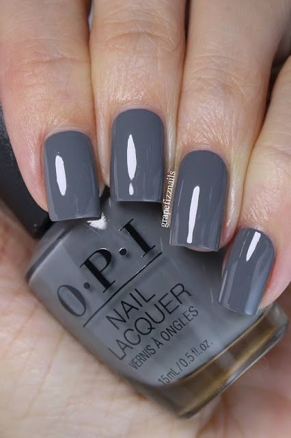 New Nail Colors, Opi Nail Colors, Pedicure Colors, Fun Nail Colors, Gray Nails, Great Nails, Colorful Nail Designs, Fall Nail Colors, Opi Nails