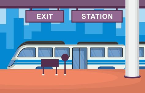 Platform Background, Underground Design, Wedding Decorations Table Settings, Metro Train, Cartoon City, Background Cartoon, Modern Web Design, Birthday Poster, Metro Station