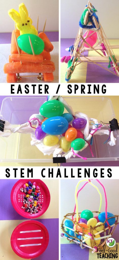 Teacher dilemma: you want to do fun Easter activities for spring, but only it it’s fun with substance! These five Easter / Spring STEM Challenges keep your students engaged in problem-solving, critical thinking, and brain-busting collaborative work, disguised as fun. <<< Click through >>> to the blog for details, video walk-throughs, resources, and more! Looking for elementary resources or middle school resources? These challenges include modifications for grades 2 - 8. Easter Stem Challenge, Easter Stem Activities, Spring Stem Activities, Fun Easter Activities, Activities For Spring, Easter Stem, Spring Stem, Elementary Stem Activities, Steam Challenges