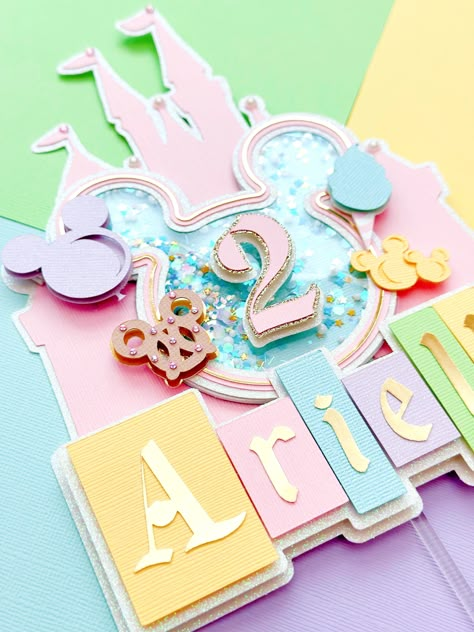 Disneyland Cake Topper Loungefly Display Ideas Wall, Disneyland Cake Topper, Disney Castle Cake Topper, Disneyland Cake, Cake Topper Ideas, Diy Graduation Decorations, Castle Cake Topper, Disney Cake Toppers, Cricut Disney