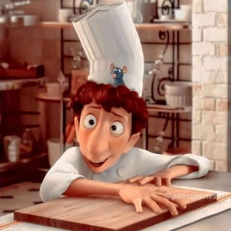 Linguini Ratatouille, Ratatouille Aesthetic, Alfredo Linguini, Chef Aesthetic, Moana Art, Disney Faces, Ratatouille 2007, Disney Ratatouille, Disney Moana Art