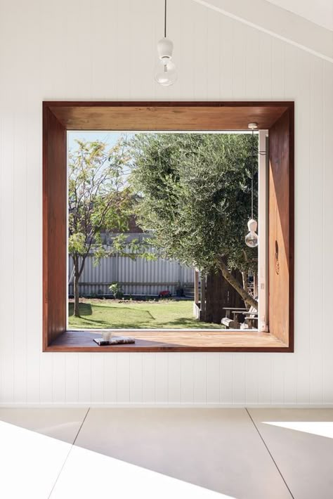 Bay Street House | Brilliant Creek Window Seat Design, Box Window, Window Benches, Room With A View, Street House, Interior Modern, Window Trim, House Extensions, Window Design