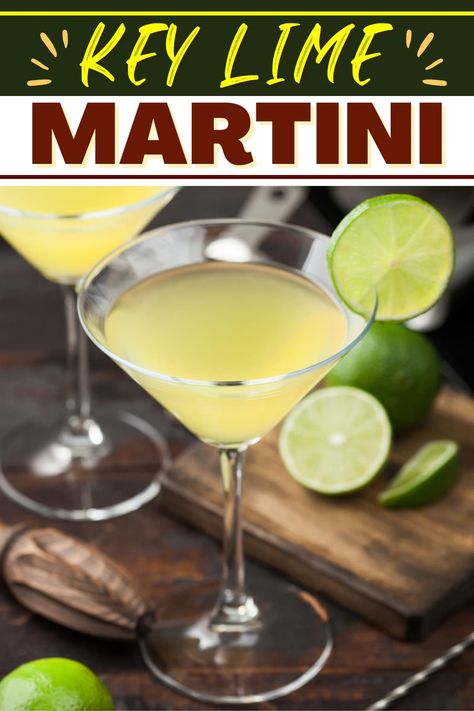 Key Lime Martini Recipe, Lime Martini Recipe, Lime Martini, Key Lime Martini, Whipped Vodka, Alcohol Beverages, Creamy Cocktails, Key Lime Juice, Vodka Brands