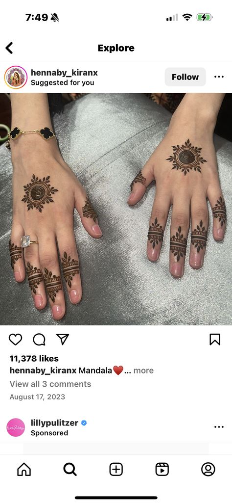 Small Mehndi Designs Palm Aesthetic, Hanna Ideas, Finger Mehendi, Finger Mehendi Designs, Mehndi Ideas, Short Mehndi Design, Simple Mehendi, Full Mehndi, Simple Mehendi Designs