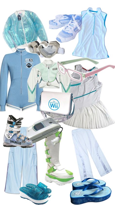 Frutiger Aero, Aesthetic Fits, Futuristic Fashion, Aqua Dress, Mood Board Fashion, Really Cute Outfits, 2000s Fashion, Character Outfits, Aesthetic Outfits