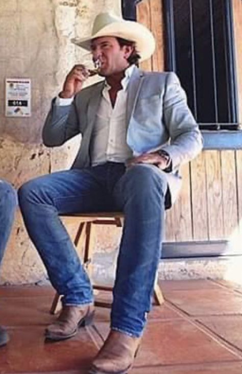 Classy Country Outfits Men, Cowboy With Blazer Men, Mens Western Sports Coat And Jeans, Men’s Western Suits, Tan Cowboy Hat Outfit Men, Southern Clothes Men, Mens Western Style Wedding, Cowboy Semi Formal Outfit Men, Mens Outfits Southern