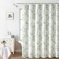 Redoing Bedroom, Cottagecore Apartment, Sage Green Shower Curtain, Master Bath Mood Board, Main Bathroom Remodel, Farmhouse Shower Curtains, Sage Green Bathroom, Bath Mood Board, Sage Green Living Room