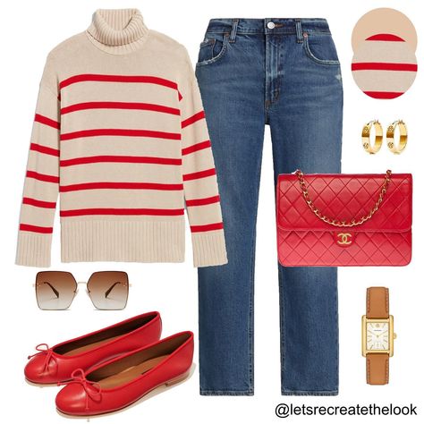 Khaki/Red Stripe Sweater - 7 Outfit Ideas ❤️ Getting ready for the cooler weather! Love the color way and stripes of this sweater. It’s available in regular, tall and petite sizes. Also currently on sale! I can’t wait to style it in real life! Comment RED STRIPES for link. 🥰 Have a blessed Sunday fashion friends! ❤️ #letsrecreatethelook #outfitideas #styleinspo #outfitinspiration #classicstyle #everydaystyle #agelessstyle #midlifestyle #momstyle #styleover40 #fallstyle Stripe Sweater Outfit, A Blessed Sunday, Striped Sweater Outfit, Sunday Fashion, Have A Blessed Sunday, Outfit Ideas Everyday, Vivienne Files, Blessed Sunday, Ageless Style