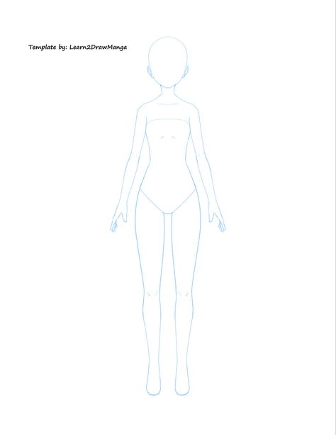 Full Body Base, Drawing Anime Bodies, Body Outline, V Model, Body Template, Body Shape Drawing, Drawing Template, Model Sketch, Drawing Body Poses