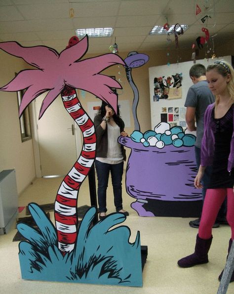 Backdrops Ideas, Seussical Jr, Seussical Costumes, Teaching Portfolio, Musical Costumes, Theatre Education, Seuss Crafts, Whoville Christmas, Dr. Seuss