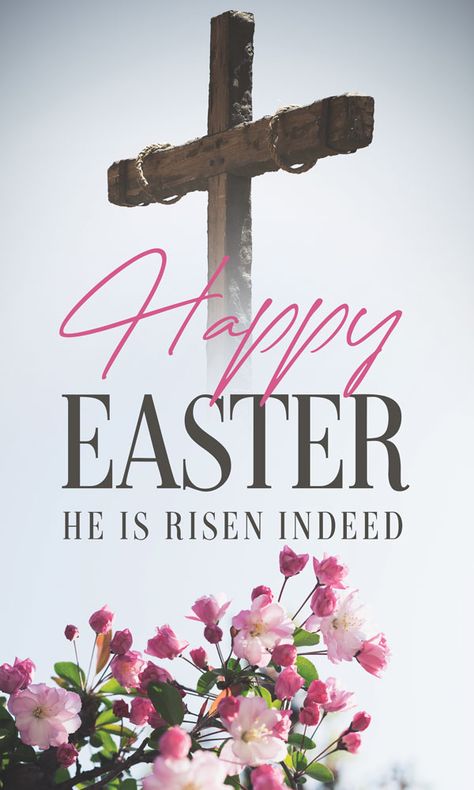 Happy Easter, He is risen indeed! He Is Risen Images, He Is Risen Quotes, Easter Quotes Christian, Easter Sunday Images, Easter Church Banners, Good Friday Images, Happy Easter Wallpaper, He Is Risen Indeed, Snoopy Easter