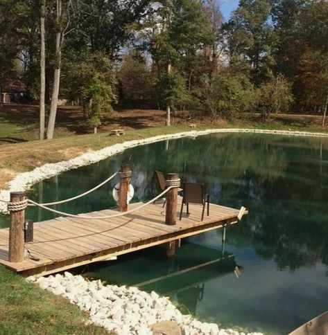 Dock designs to view nursery or fishing with kids Farm Pond Dock Ideas, Fishing With Kids, Pond Dock, Pond Deck, Farm Pond, Fishing Dock, Pond Landscaping, Landscaping, Fishing