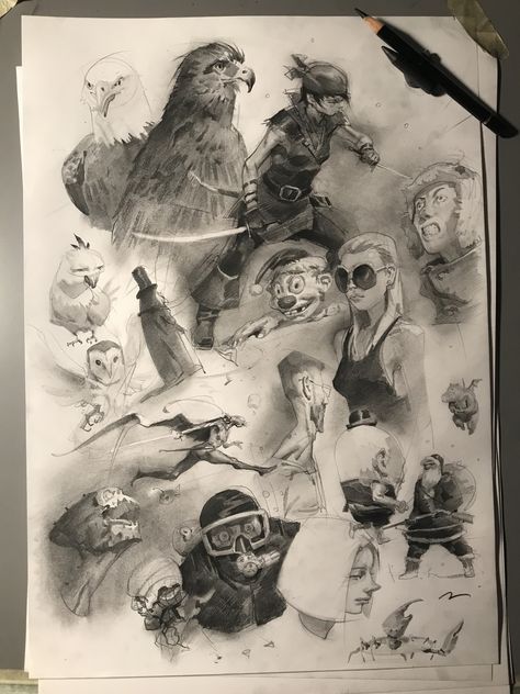 ArtStation - Drawings & Sketches, Mauro Belfiore Mauro Belfiore, Charcoal Pencil, Industrial Design Sketch, Artist Sketchbook, Celebrating Christmas, Sketchbook Inspiration, Ethereal Art, Anatomy Art, Art Anime