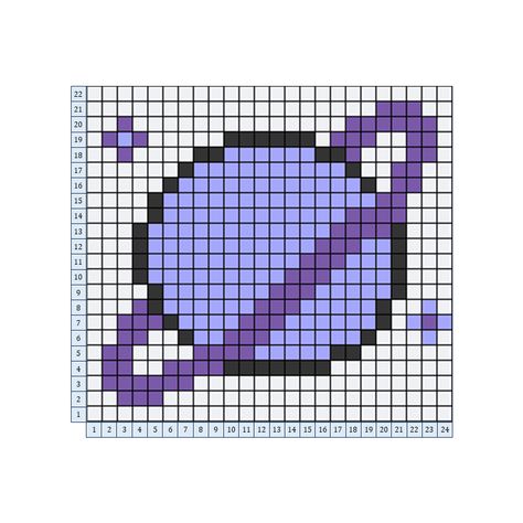 You can make it on 30x30 grid. Pixel Art Pattern 30x30, Pixel Art 30x30 Grid, 30x30 Pixel Art, Crochet Pattern Grid, Pixel Art Purple, Pixel Grid Ideas, Purple Pixel Art, Pixel Crochet Blanket, Magic Circle Crochet