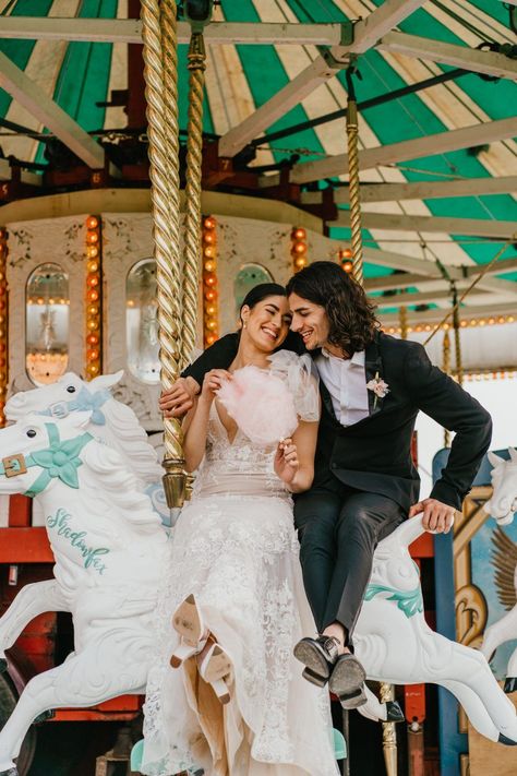 Carousel couple portraits at Preston Court wedding venue in Canterbury, Kent. Preston Court Wedding, Pastel Wedding Theme, Kent Wedding Venues, Canterbury Kent, Portraits Inspiration, Carnival Wedding, Wedding Ceremony Ideas, Court Wedding, Wedding Styled Shoot