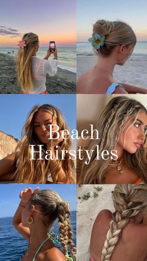 #beachhairstyles#beach#beachvibes#hair#hairinspo#hairstyles Beach Hairstyles, Go Out, Long Hair, For Girls, The Beach, Braids, Hairstyles, Hair, Dresses