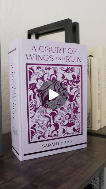 Sydney on Instagram: "Wait until you see the METALLIC PURPLE 💜  ___  A court of wings and ruin, special edition book, rebinding paperbacks, bookbinding, rebinding the ACOTAR series, custom book cover, book restoration, rebinding ACOWAR" Custom Book Covers Diy, How To Rebind A Book, Book Binding Design Cover, Acotar Rebind, Rebinding Books Diy, Hard Cover Book Design, Acotar Book Cover, Book Rebind, Rebound Books