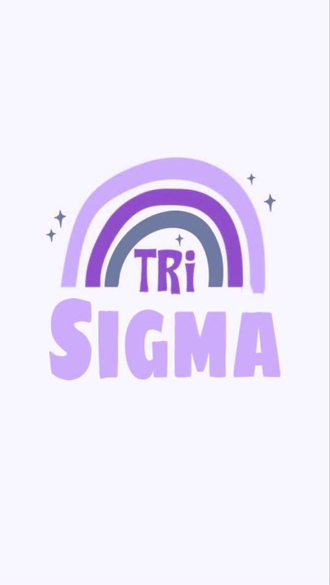 Tri Sigma Wallpaper, Tri Sigma Paintings, Purple Rainbow Wallpaper, Tri Sigma Graphic, Tri Sigma Canvas, Tri Sigma Shirts, Recruitment Banner, Sigma Logo, Sorority Canvas Paintings