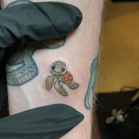 Squirt Tattoo Finding Nemo, Nemo Tattoo, Paw Print Tattoo, Small Tattoos, Tattoo Ideas, Give It To Me, Tattoos, On Instagram, Instagram