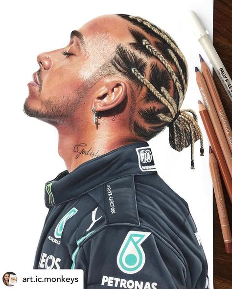 Hamilton Painting, Hamilton Drawings, Etsy Drawing, F1 Hamilton, Celebrity Artwork, Lewis Hamilton Formula 1, United States Grand Prix, Petronas F1, Fiction Books Worth Reading