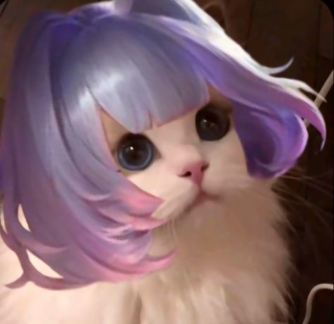 𝑴𝒍𝒃𝒃 𝒄𝒂𝒕 Kagura Mlbb, Cat Standing, Image Search, Hair, Pins