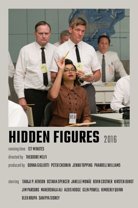 Hidden Figures Movie Poster, Hidden Figures Poster, Hidden Figures Movie, Polaroid Movies, Movie Presentation, Movie Diary, Polaroid Posters, Mahershala Ali, Movie Recommendations