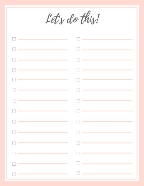 Looking for a stylish to do list that you'll love? I've created a FREE printable to do list that will look cute hanging on your fridge or anywhere else! #todolist #freeprintable #organization #weeklycalendar To Do List Organization, List Organization, Free To Do List, Printable To Do List, Study Planner Printable, To Do List Printable, Writing Paper Printable, Bullet Journal Printables, To Do Lists Printable