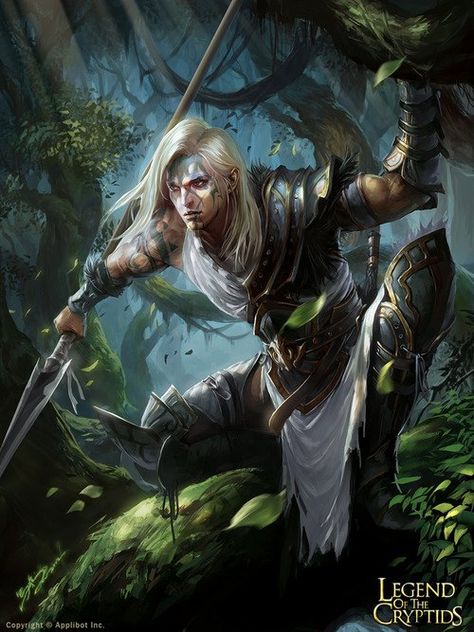 human or elf ranger with spear, very fierce Crow God, Barbie Campaign, Korra Costume, Elf Woman, Men Wallpaper, Creature Fantasy, Heroic Fantasy, Wood Elf, Male Character